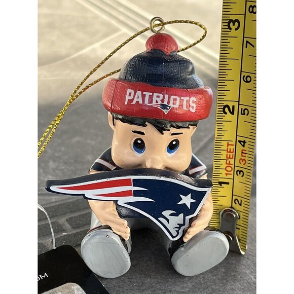 New England Patriots, New Lil Fan, NFL Christmas Ornament NWT - Picture 6 of 6